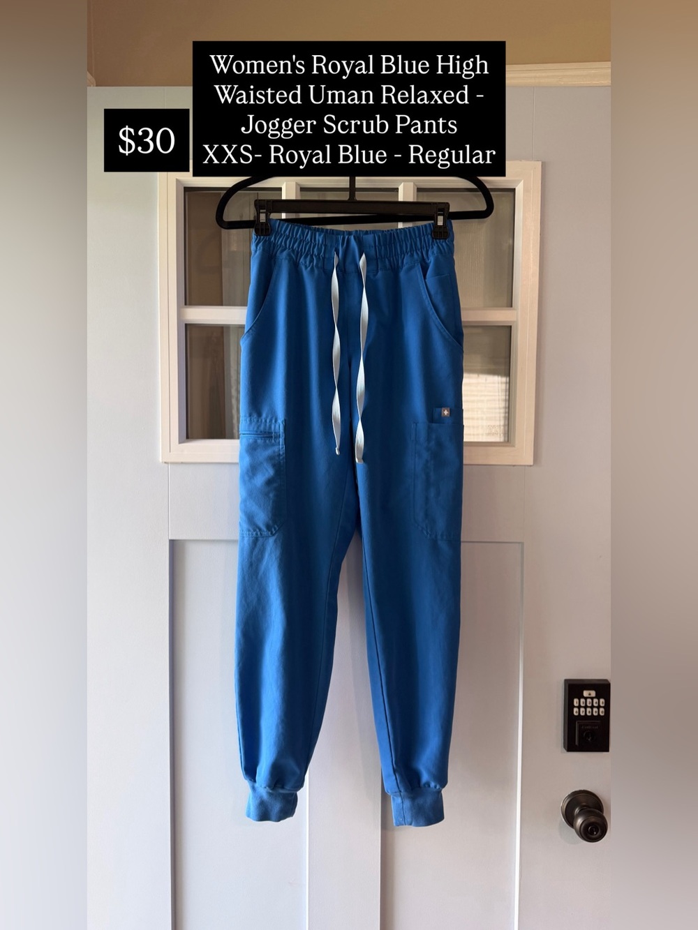 Figs Royal Blue Women's Jogger Scrub Pants